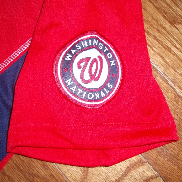 Nationals Red Short Sleeve Shirt MLB GM TX3 Cool - Picture 3 of 4